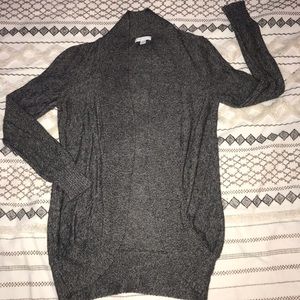 New York & Company Gray Knit Cardigan